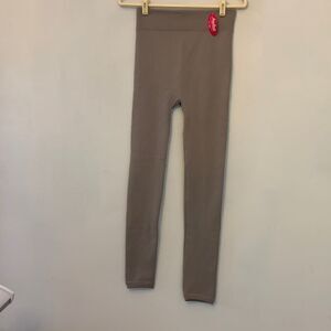 Angelina tan seamless fleece tights OS NWT